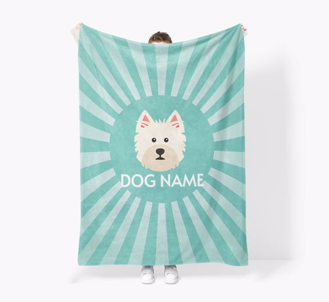 'Spotlight' - Personalised {breedFullName} Blanket: Premium Sherpa Fleece